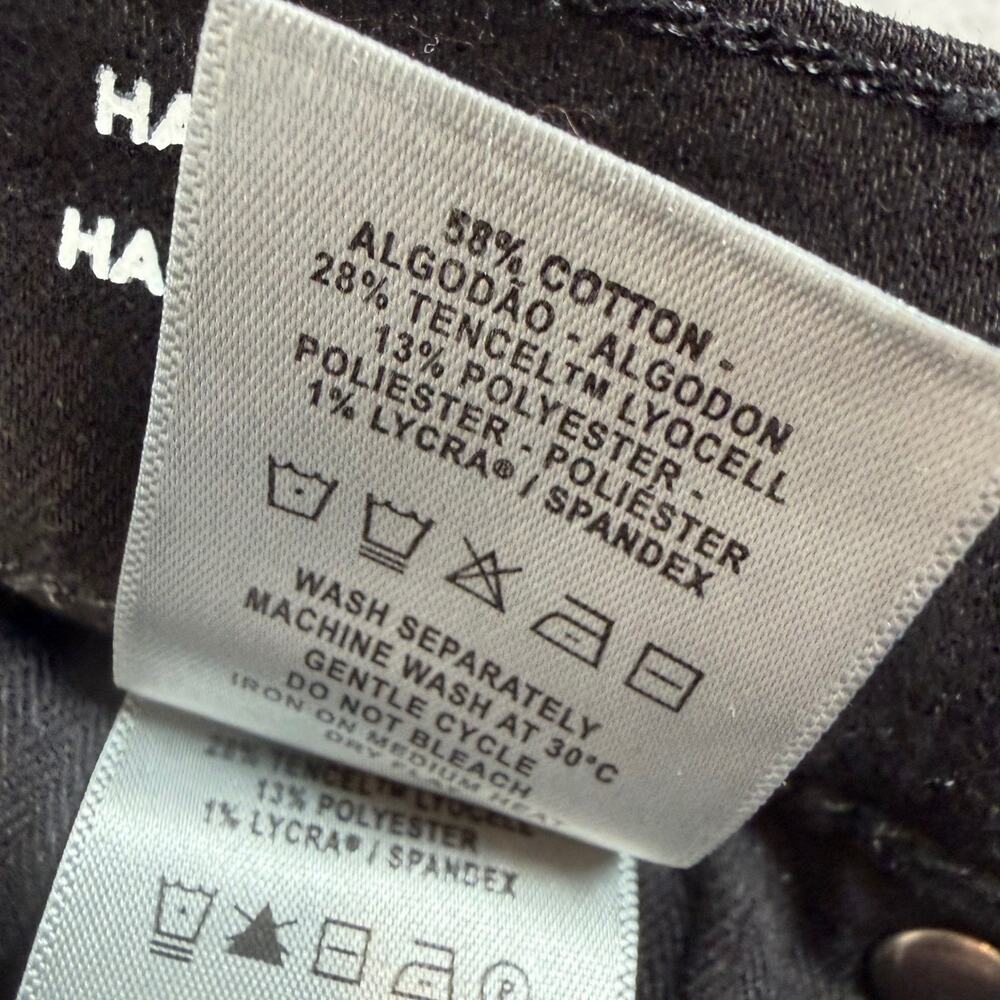 DL1961 Halle Straight Leg Instasculpt 29" Jeans Women's 31 Black Peach High Rise - Picture 8 of 10